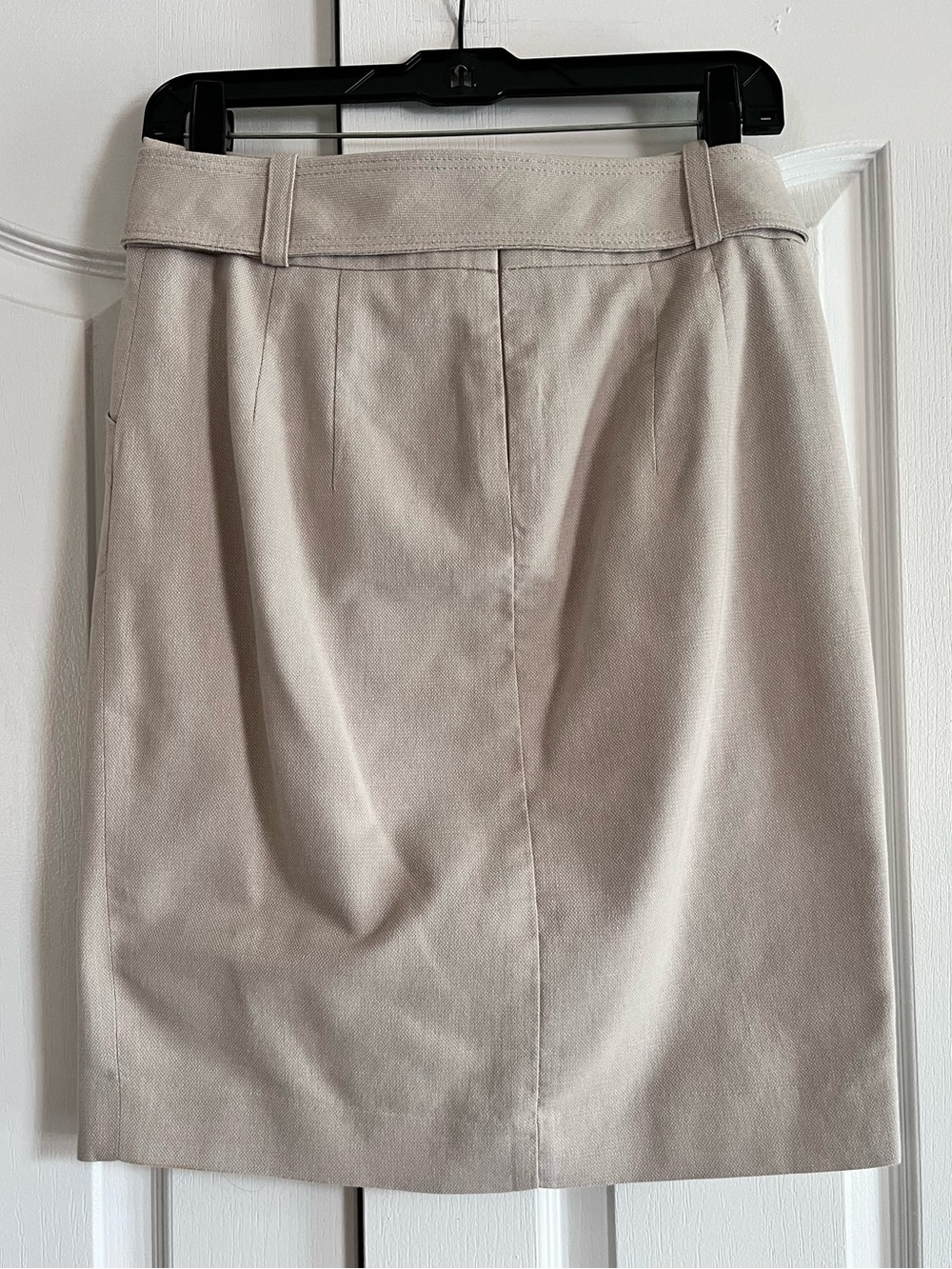 The Limited lined tan belted pencil skirt 6 - Picture 2 of 5